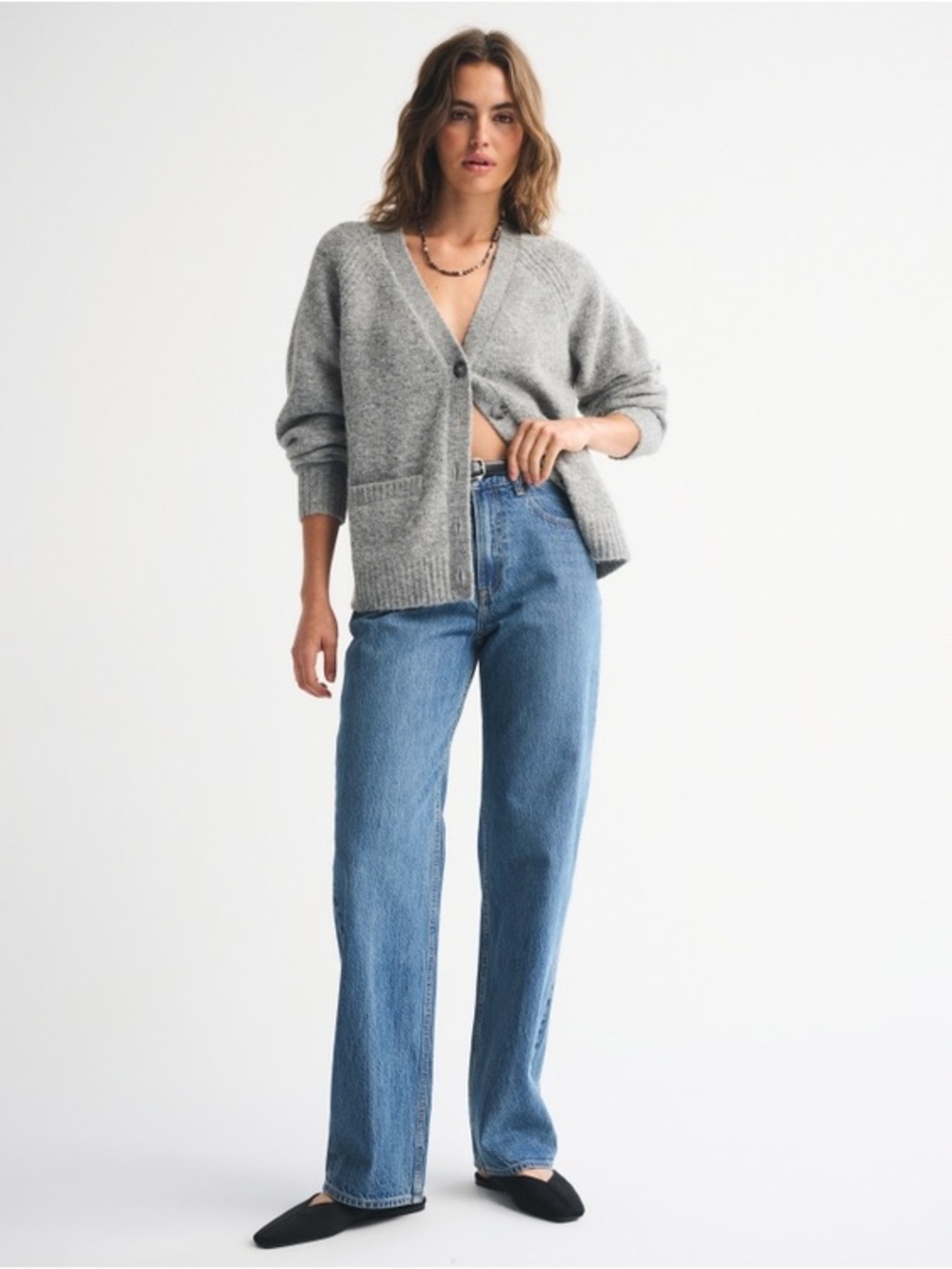 Abercrombie curve love loose High rise